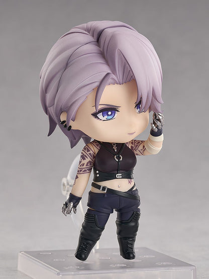Path to Nowhere Zoya Nendoroid figure 1931 wearing black crop top and pants with cyborg arm details