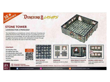 Archon Studio Dungeons and Lasers Expansion Bits - Stone Tower - Good Games