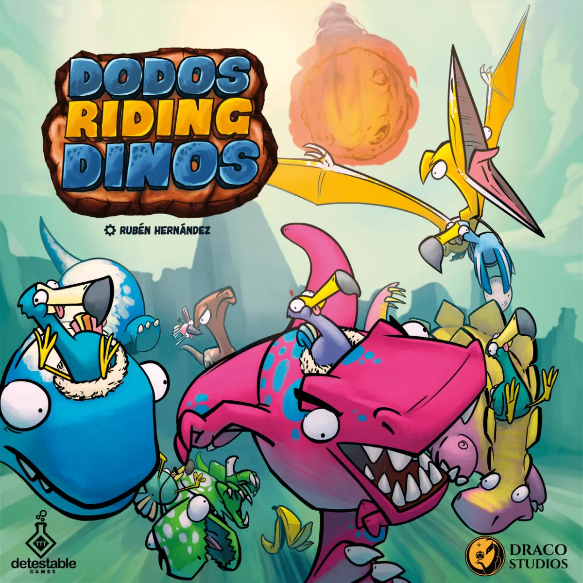 Dodos riding Dinosaurs