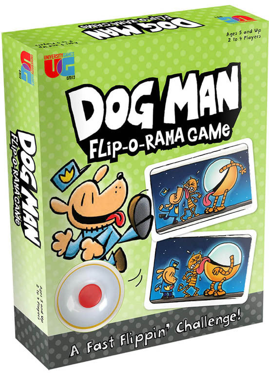 University Games Dog Man Flip-O-Rama Cards