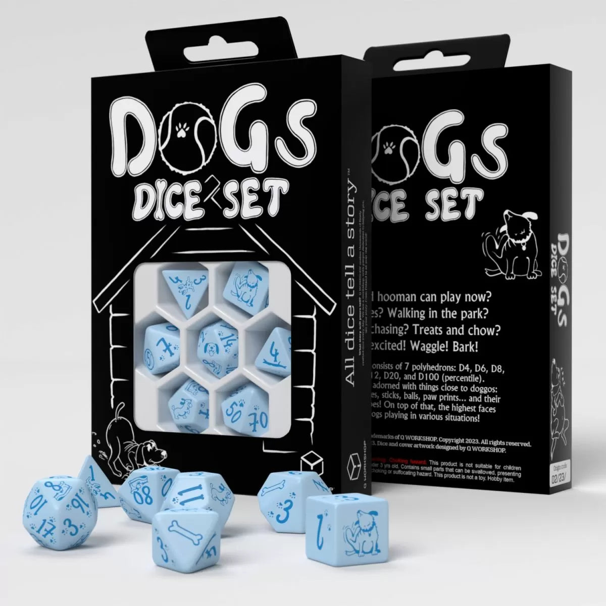 Q Workshop - Dogs Dice Set - Max Dice Set 7 - Good Games