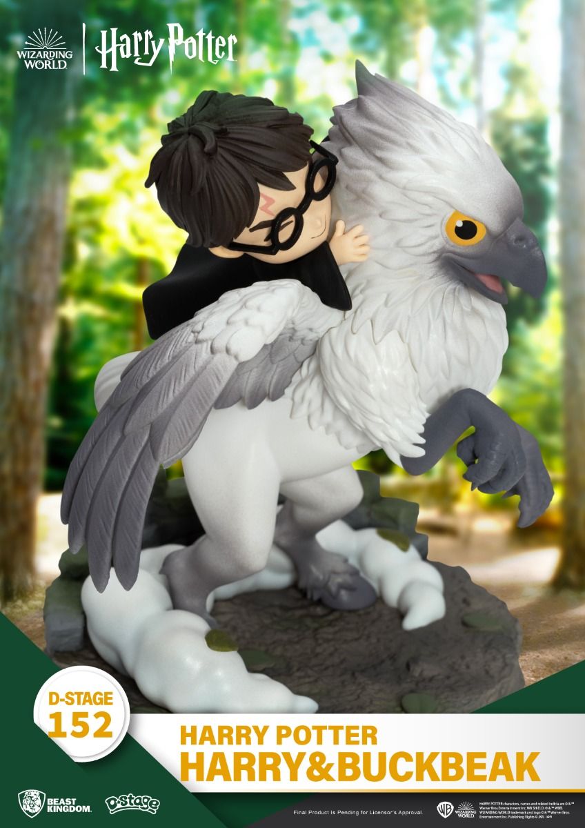 Harry Potter D-Stage 152 statue of Harry Potter riding Buckbeak the Hippogriff