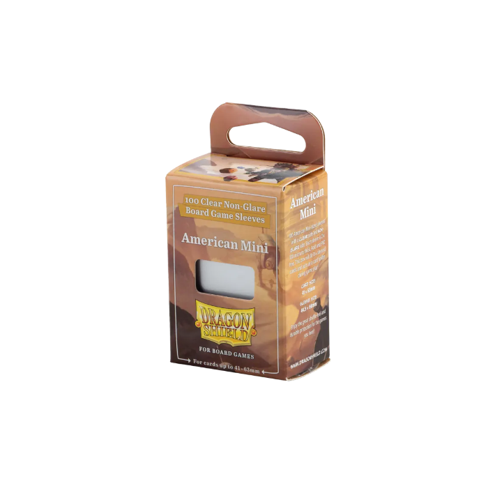 Dragon Shield: Board Game Sleeves – Clear Non-Glare – American Mini