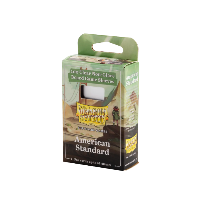 Dragon Shield: Board Game Sleeves – Clear Non-Glare – American Standard