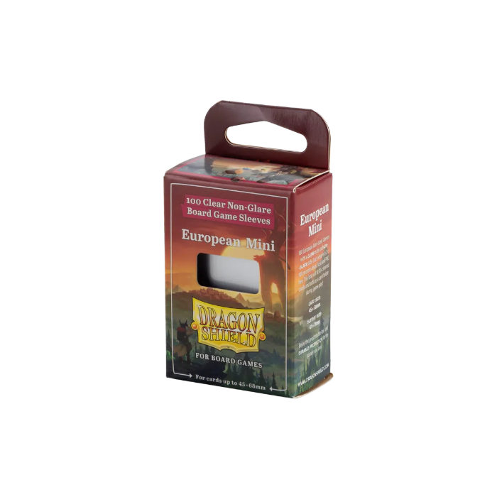 Dragon Shield: Board Game Sleeves – Clear Non-Glare – European Mini