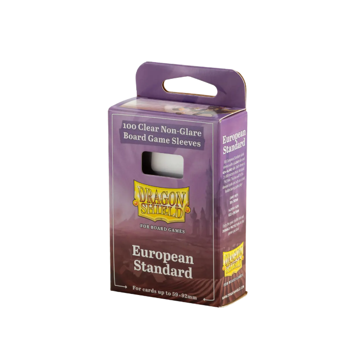 Dragon Shield: Board Game Sleeves – Clear Non-Glare – European Standard - Good Games