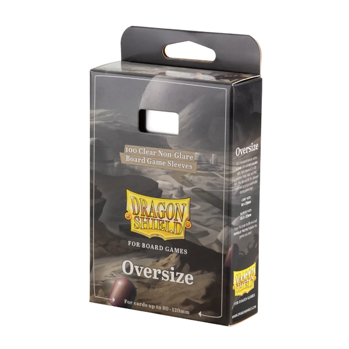 Dragon Shield: Board Game Sleeves – Clear Non-Glare – Oversize