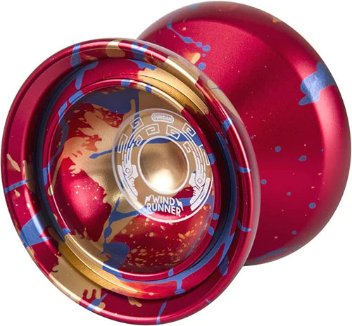 Duncan Yo Yo Expert Windrunner Red With Blue And Gold Splash - Good Games