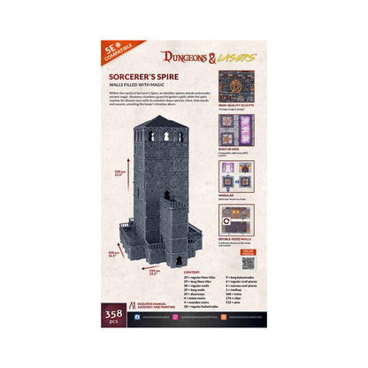 Dungeons & Lasers Sorcerer's Spire 5E compatible modular stone tower terrain model