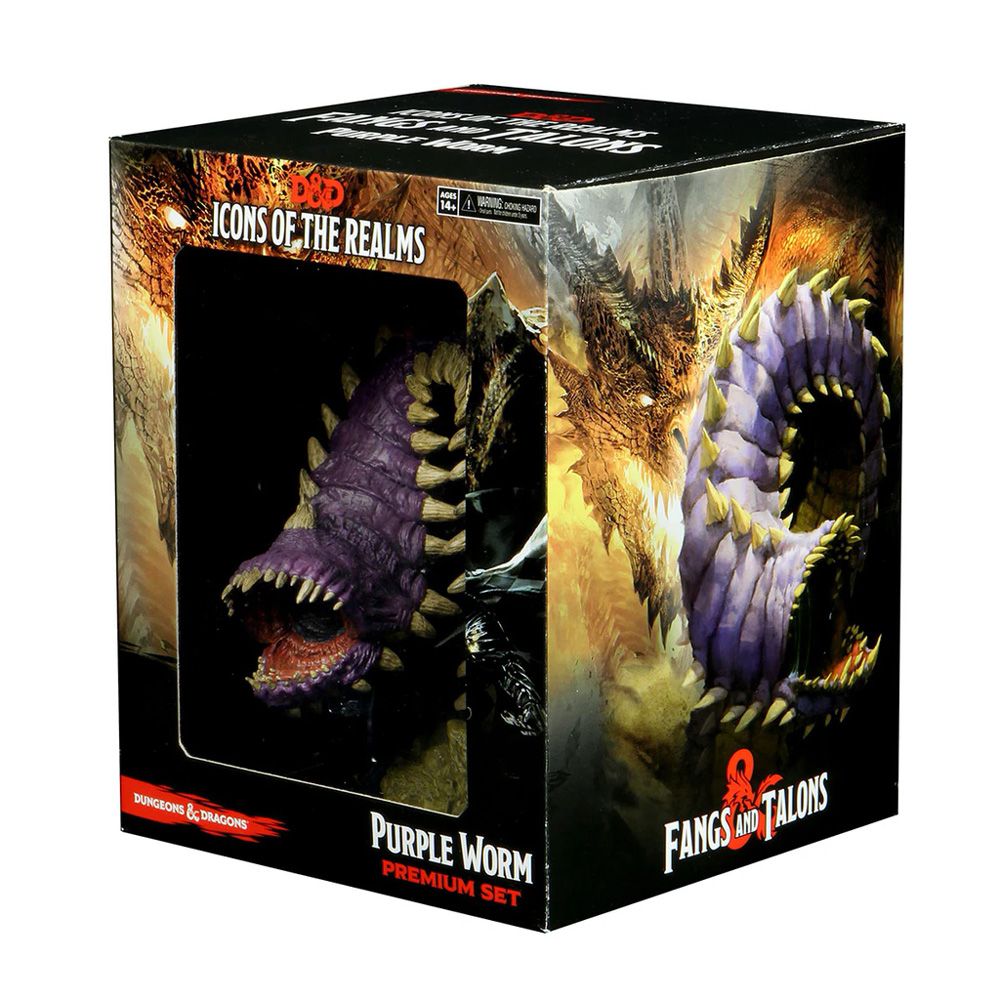 Dungeons & Dragons - Icons of the Realms Fangs and Talons Purple Worm Premium Set - Good Games