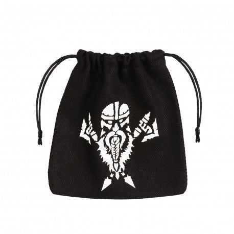 Q Workshop - Dwarven Black And White Dice Bag - Good Games