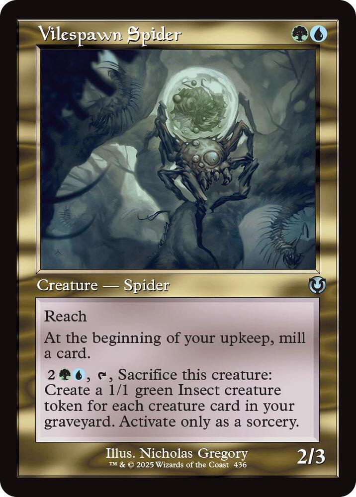 Vilespawn Spider 436/287 (Innistrad Remastered)  - Retro Foil