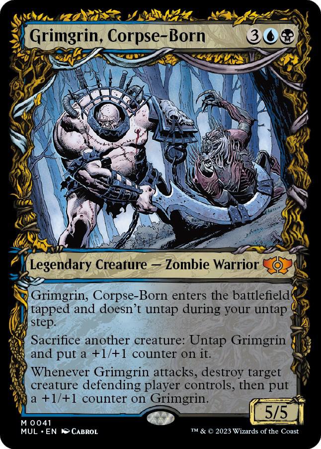 Grimgrin, Corpse-Born 41/65 (March of the Machine: Multiverse Legends)  - Showcase Foil