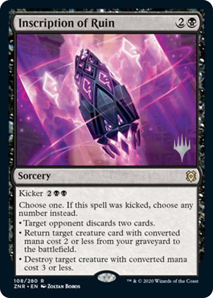 Inscription of Ruin 108 (Promo Pack: Zendikar Rising)  - Foil