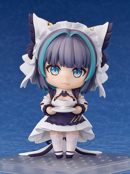 Nendoroid Figure of anime girl in maid costume holding cup and saucer