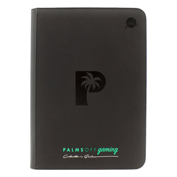 Palms Off Gaming Clear Toploader Zip Binder Black - Good Games