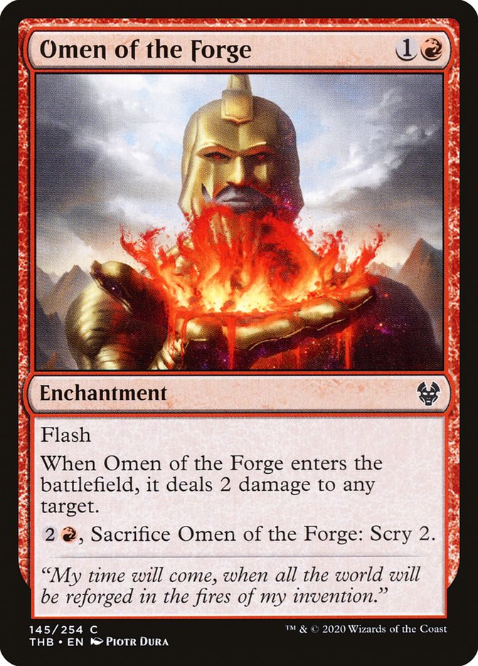 Omen of the Forge 145/254 (Theros Beyond Death)  - Foil
