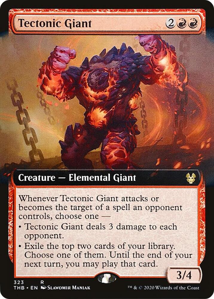 Tectonic Giant 323/254 (Theros Beyond Death)  - Extended Art