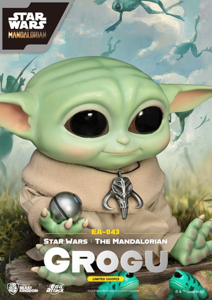 Grogu collectible figure from Star Wars The Mandalorian featuring detailed sculpt and fabric clothing