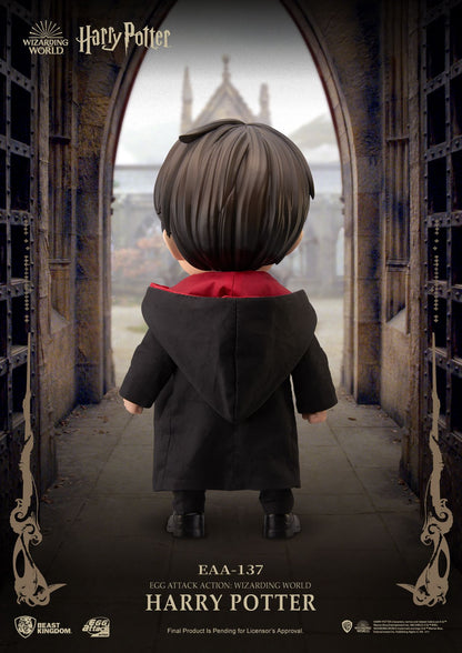 Back view of Egg Attack Action EAA-137 Harry Potter collectible figure in Gryffindor robe