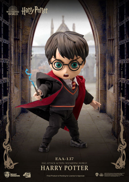 Egg Attack Action EAA-137 Harry Potter figure in Hogwarts uniform with wand and red robe