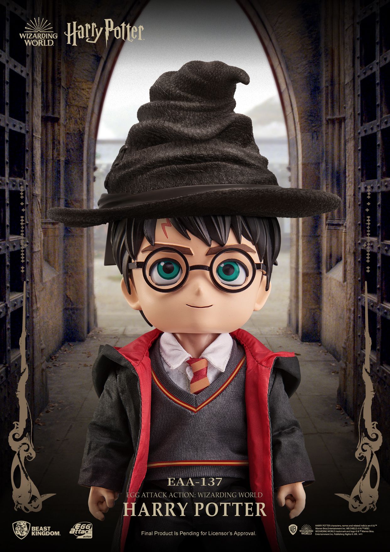 Beast Kingdom Egg Attack Action EAA-137 Wizarding World Harry Potter collectible figure wearing Sorting Hat