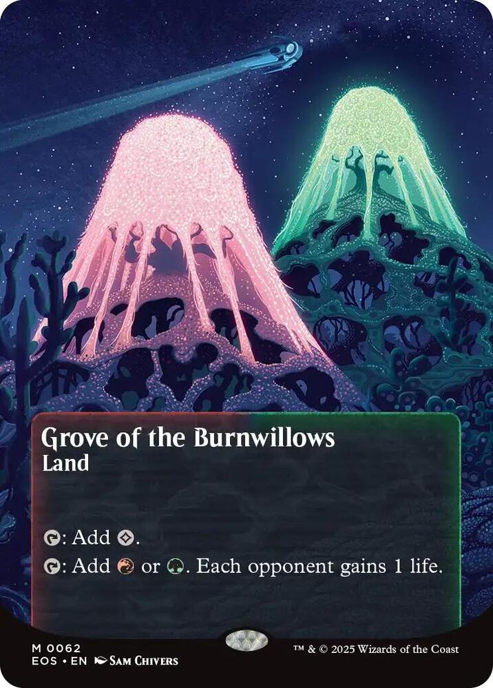 Grove of the Burnwillows  62/45 (Edge of Eternities: Stellar Sights)  - Borderless
