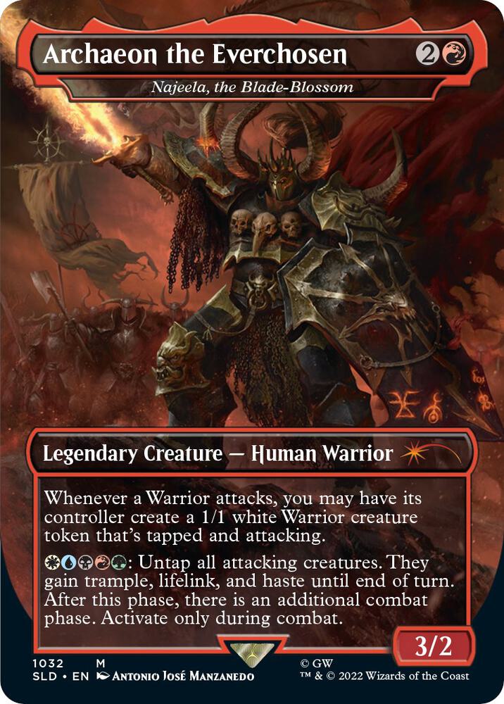Archaeon the Everchosen // Najeela the Blade Blossom 1032 (Secret Lair Drop Series)  - Borderless Foil
