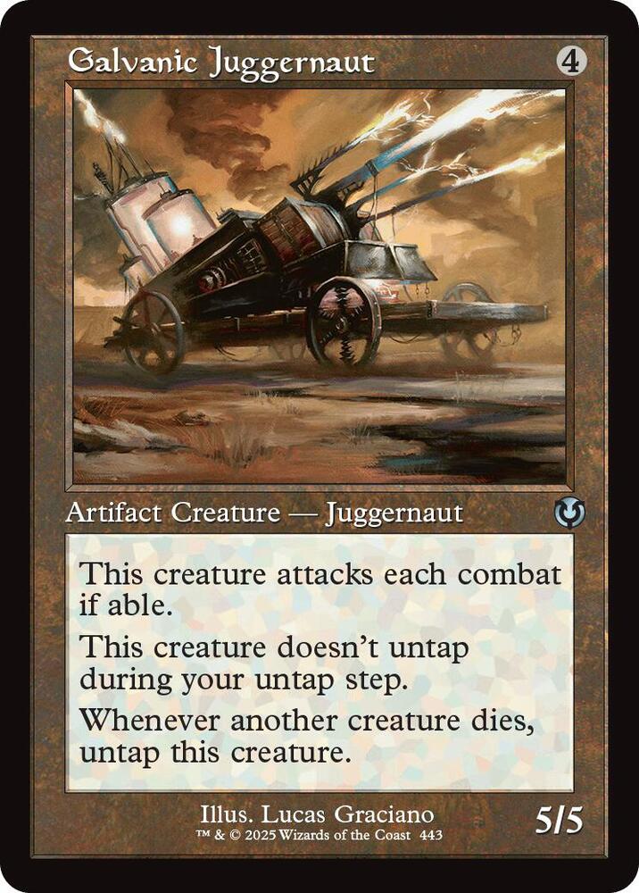 Galvanic Juggernaut 443/287 (Innistrad Remastered)  - Retro Foil