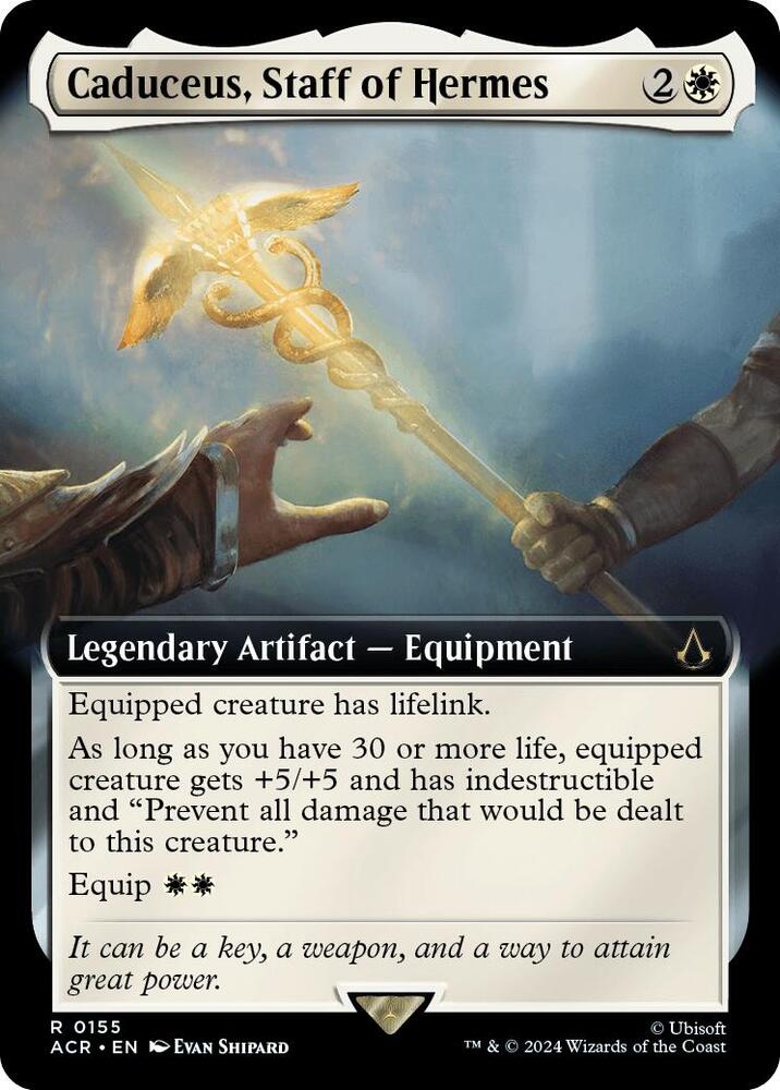 Caduceus, Staff of Hermes 155 (Universes Beyond: Assassin's Creed)  - Extended Art Foil