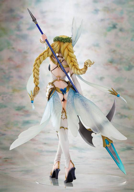 17th scale PVC figure of Riviere from Shining Resonance Refrain in her default Valkyria dress with spear and wings