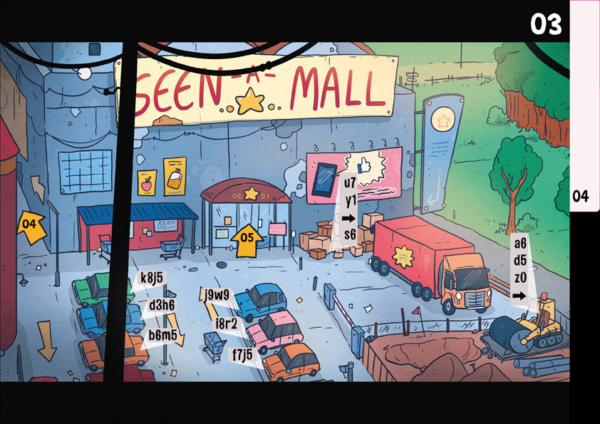 Scene artwork from Cantaloop Book 2 with character illustration