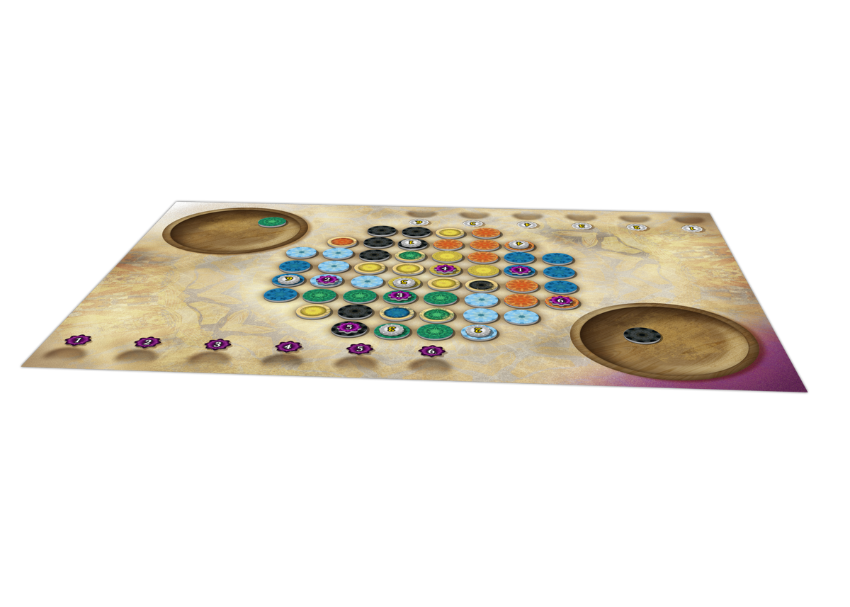 Cover image of Patterns: A Mandala Game with colorful mandala artwork