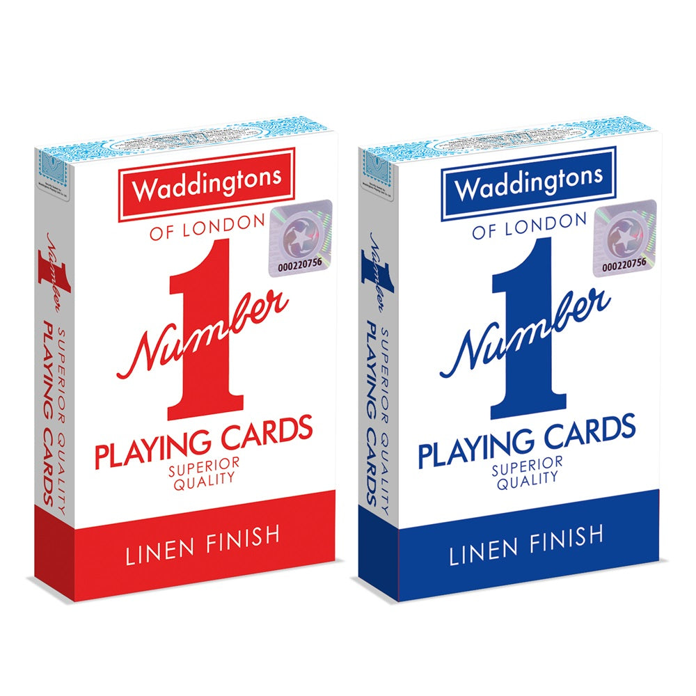 Winning Moves Waddingtons No 1 of London Playing Cards - Blue/Red - Good Games