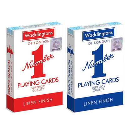 Winning Moves Waddingtons No 1 of London Playing Cards - Blue/Red - Good Games