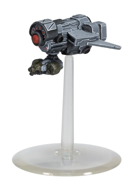 Enforcer Missile Shield Drone miniature figure on clear base