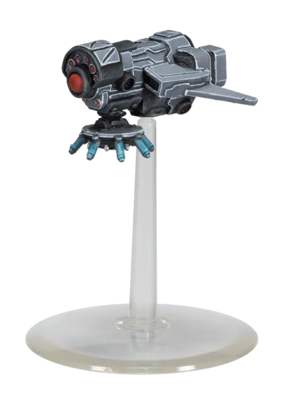 Firefight Enforcer Missile Shield Drone on clear stand