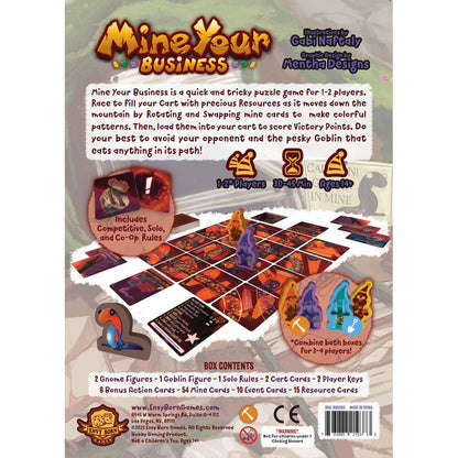 Mine Your Business game box showing gameplay and components