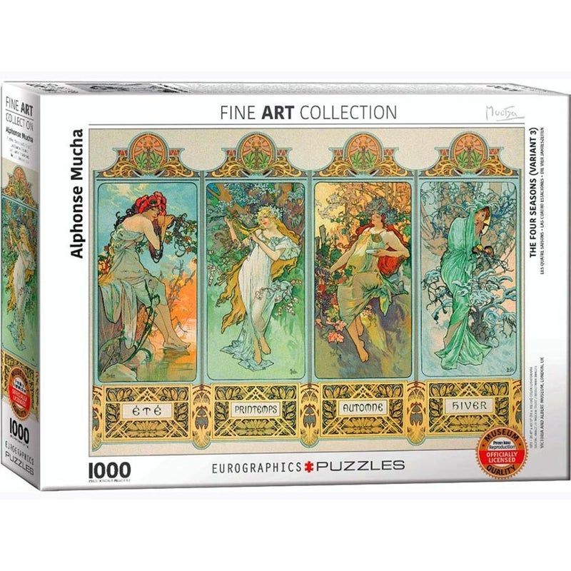 Eurographics - Mucha The four Seasons 1000 Piece Jigsaw - Good Games