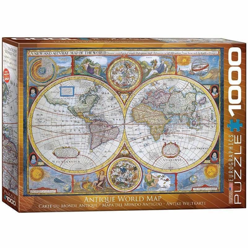 Eurographics - Antique World Map 1000 Piece Jigsaw - Good Games