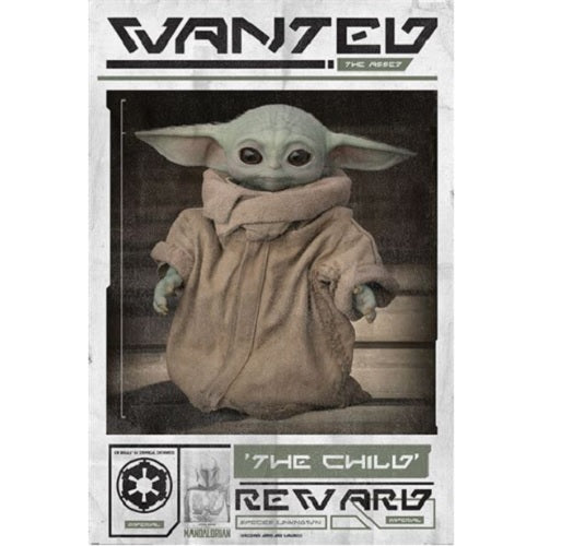 Star Wars - The Mandalorian - Wanted The Child Poster - Good Games