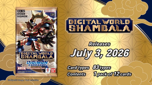 Digimon Card Game - Digital World Shambala [EX-12] Extra Booster Box (Preorder)