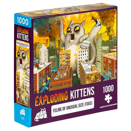Exploding Kittens Feline of Unusual Size - 1000 piece Jigsaw - Good Games