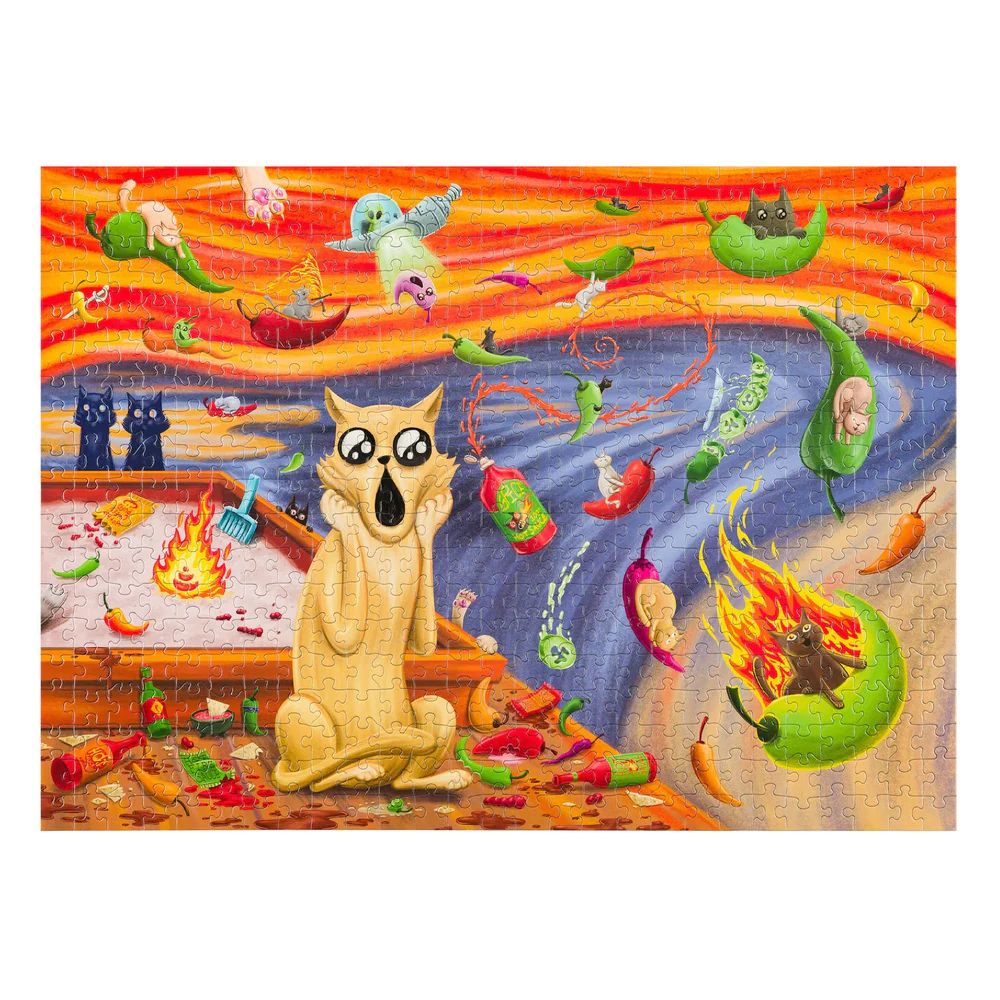 Exploding Kittens Puzzle - Spicy Scream - 1000 Pieces