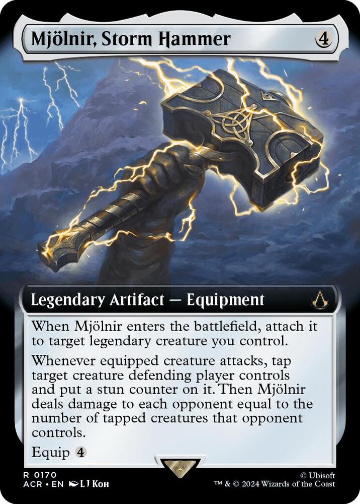 Mjölnir, Storm Hammer 170/110 (Universes Beyond: Assassin's Creed)  - Extended Art Foil