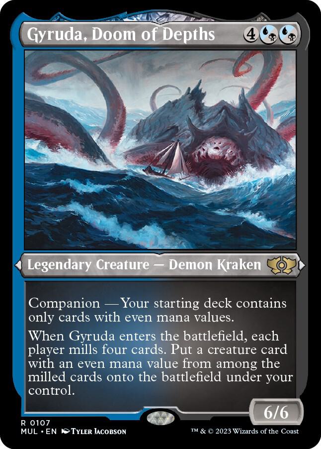 Gyruda, Doom of Depths 107 (March of the Machine: Multiverse Legends)  - Etched Foil
