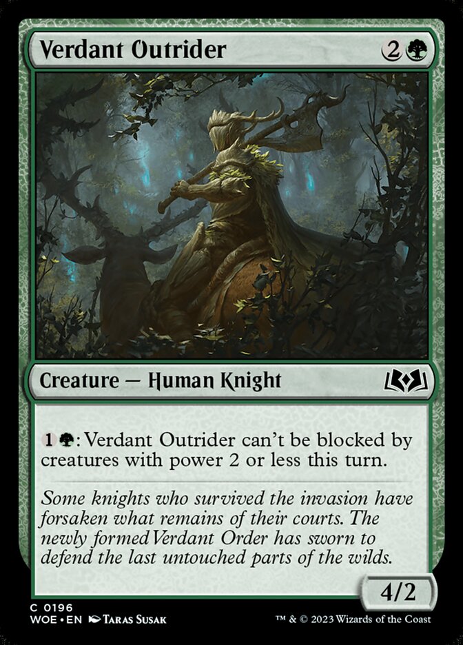 Verdant Outrider 196/276 (Wilds of Eldraine)  - Foil