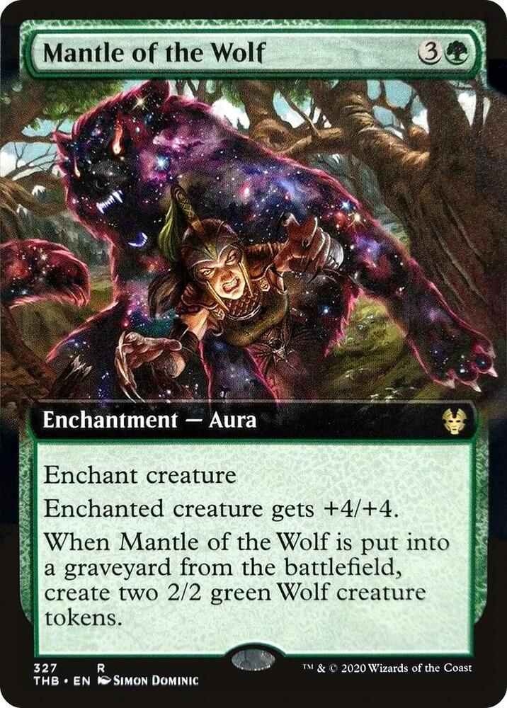 Mantle of the Wolf 327/254 (Theros Beyond Death)  - Extended Art