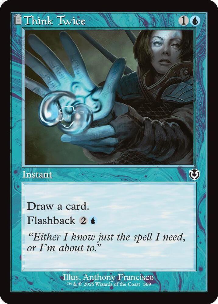 Think Twice 369/287 (Innistrad Remastered)  - Retro Foil