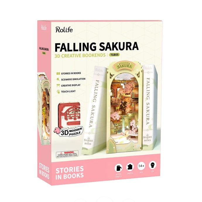 DIY Bookends Falling Sakura - Good Games